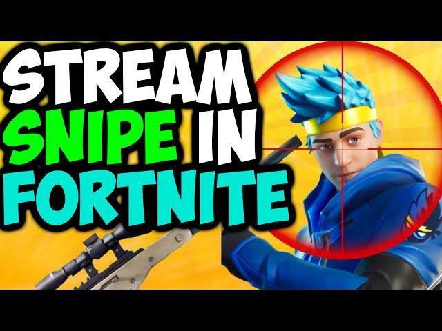 How To STREAM SNIPE In FORTNITE In 2022! (Working In Chapter 3)