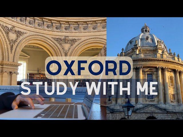 3-HOUR STUDY WITH ME (NO BREAKS) | Library Sounds | University of Oxford | Radcliffe Camera