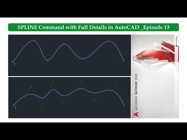 Spline Command in AutoCAD _Episode 13