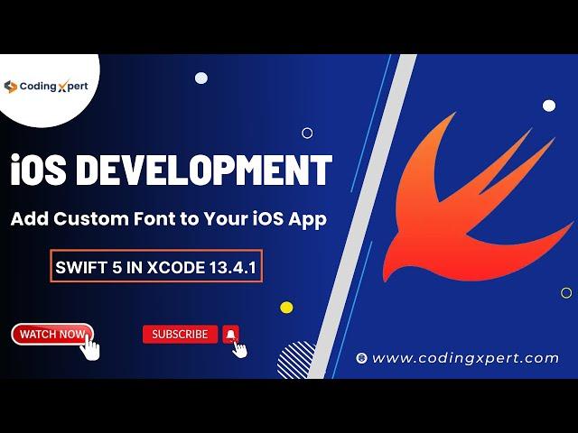 How to Add Custom Font to Your iOS App | Swift 5 in Xcode 13.4.1 | Learn iOS Development