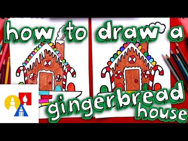 How To Draw A Gingerbread House