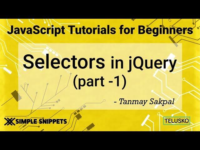 #37 JQuery Selectors Part 1