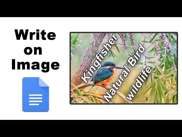 How to write on an image in google docs document