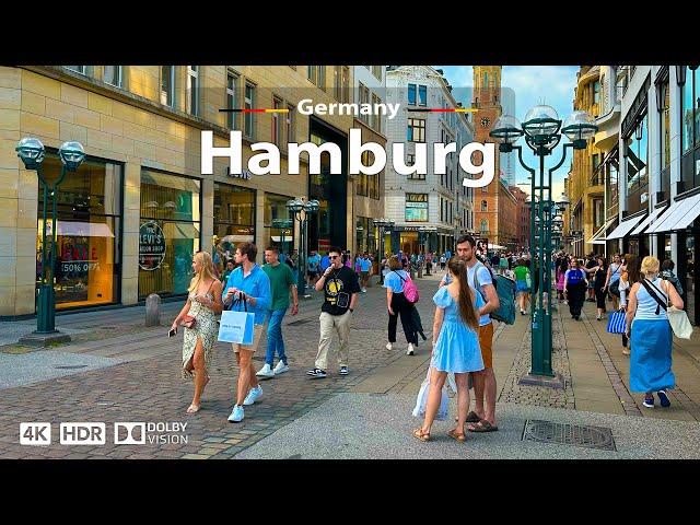 Hamburg, Germany  Amazing City Walking Tour ️ 4K 60fps HDR | A Sunny Day Walk, 2023