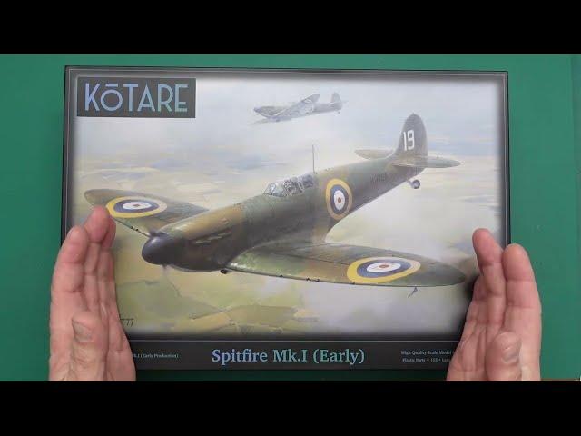 Kotare 1/32 Spitfire Mk.1 early kit review.