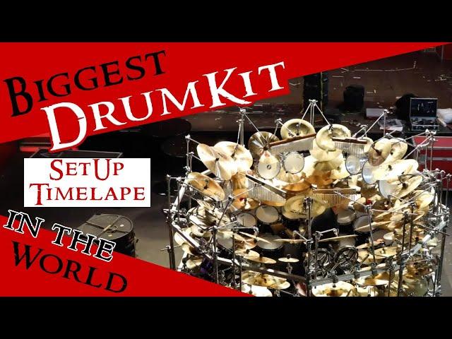 Biggest Drumkit of the World - Set Up Timelapse
