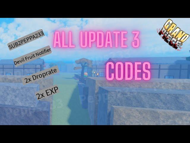 [GPO] All Update 3 Codes! | 2x Exp, 2x Droprate, DF Notifier and Stat Resets!