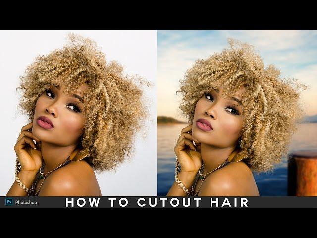 How to Cutout Hair Without Fringing in Photoshop - Hair Masking Easy & Fast !!!