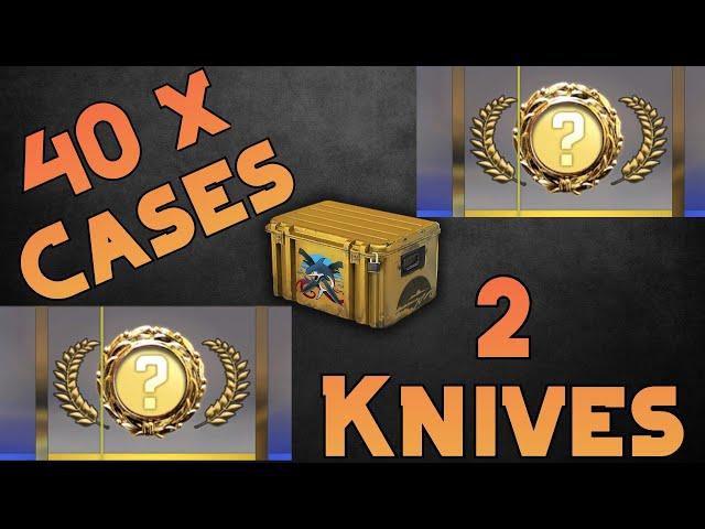 i opened 2x KNIFE from 40x Operation Riptide Case