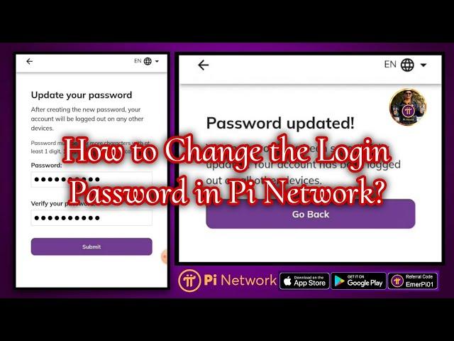 How to Reset or Change the Login Password in Pi Network Step-by-Step Guide...