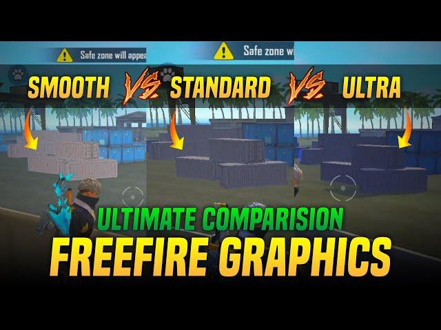 Freefire Graphic Comparision :: Smooth Vs Standard Vs Ultra | Freefire Best Graphic Settings 2021