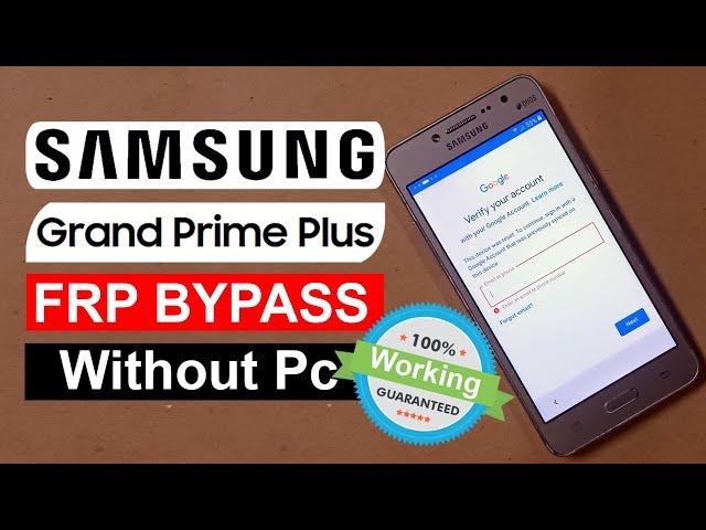 How To Samsung Grand Prime+ Frp Bypass Without Pc | Samsung Grand Prime Plus Google Account Unlock