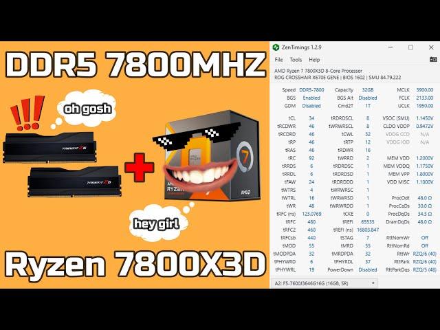 DDR5 7800Mhz VS 6400Mhz On The 7800X3D Surprised Me!