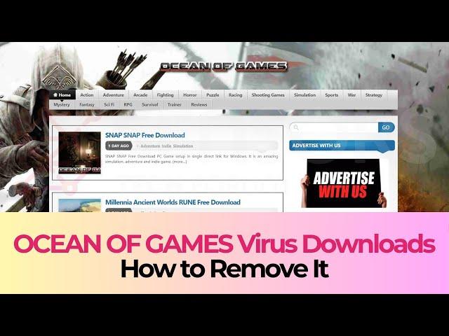 OCEAN OF GAMES Virus - How to Remove It [Working]