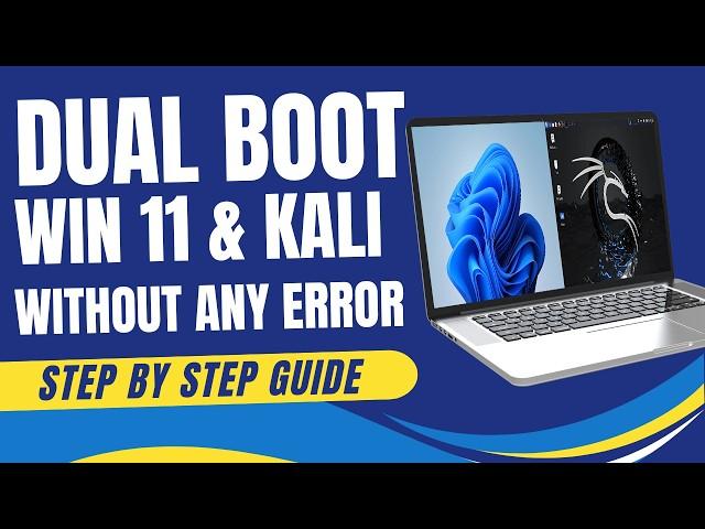 How To Dual Boot Windows 11 and KALI Linux In 2024 | DUAL BOOT Windows 11 & Kali Linux Without Error