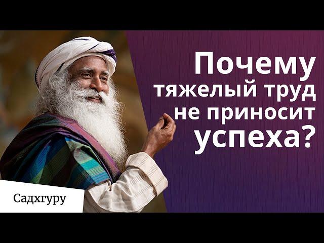 Почему тяжелый труд не приносит успеха?