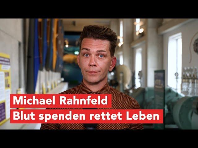 Werbung: Blutspenden rettet Leben! Michael Rahnfeld