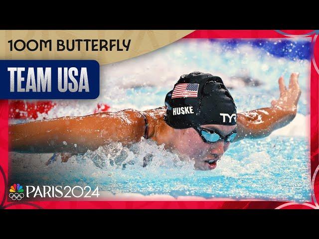 Torri Huske, Gretchen Walsh go GOLD-SILVER for Team USA in 100m butterfly | Paris Olympics