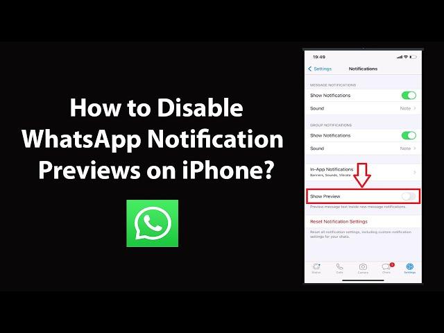 How to Disable WhatsApp Notification Previews on iPhone?