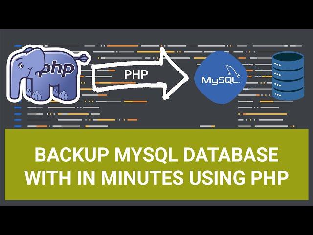 How to Take Backup of Mysql Database Using PHP Code