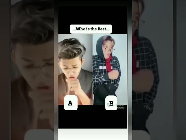 Who is best A or B || latest tiktok duet bd video #shorts #shortsvideo #viral #tiktok #trending