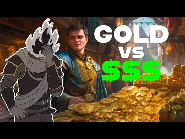 How much is a D&D gold coin worth in dollars? (Are potions a rip-off?)