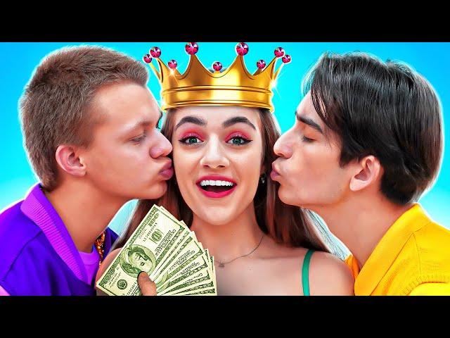 Pobre Crash vs Crush Rico | PRIMER BESO Y SITUACIONES IMPRESIONANTES EN LAS RELACIONES