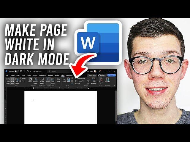 How To Make Page White In Word Dark Mode - Full Guide