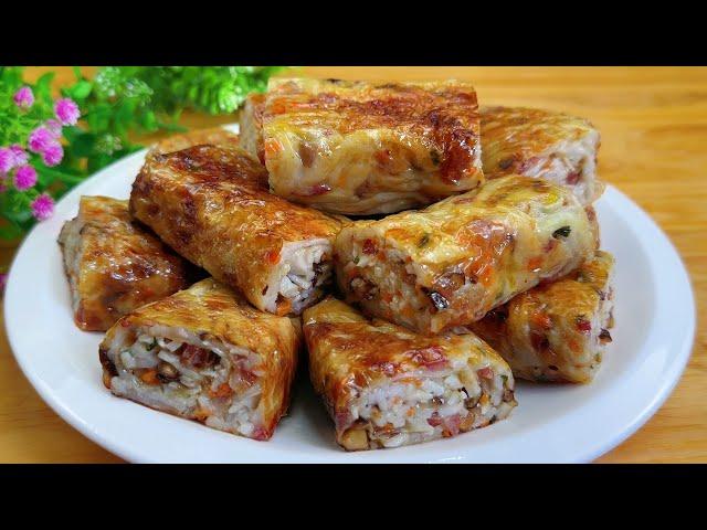 The Best Way to Cook Taro! Soft and Flavorful Taro Rolls ! ， [Awesome]，Simple，這才是芋頭最好吃的做法！軟糯入味，香氣四溢！