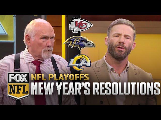 NFL Playoffs: Chiefs, Ravens, Rams' New Year's resolutions with Terry Bradshaw | FOX NFL Kickoff