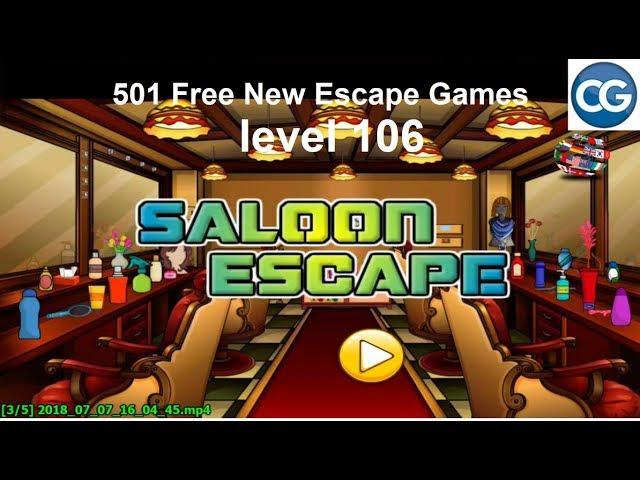 [Walkthrough] 501 Free New Escape Games level 106 - Saloon escape - Complete Game