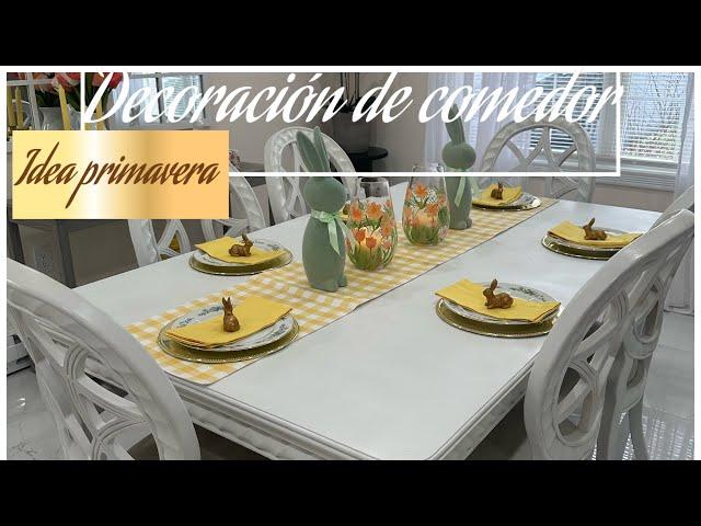 DECORACION DE MI COMEDOR EN ESTA PRIMAVERA 2024/ IDEAS PARA DECORAR EL COMEDOR