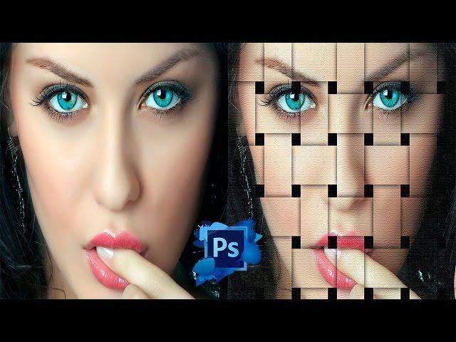 Tutoriales Photoshop CS6: Como Hacer El Efecto De Foto Entretejida En Photoshop CS6 (by PhotoPipo)