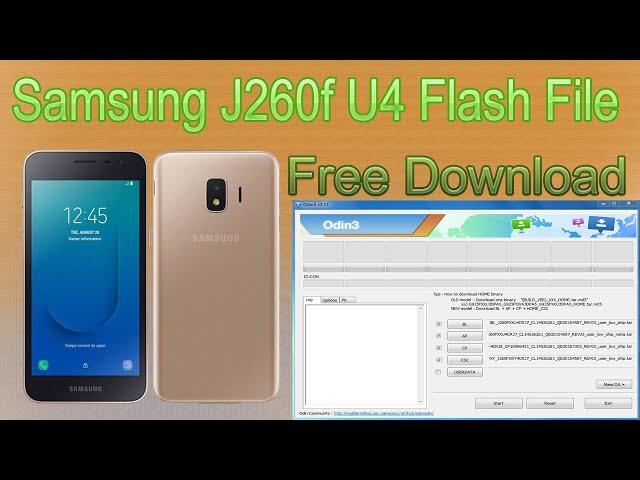  Samsung J2 Core ( SM-J260f ) U4 B4 Flash File (Stock Rom) - Firmware Free Download