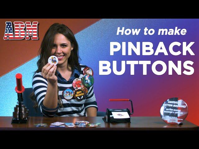 How to make a pinback button with a button maker from American Button Machines