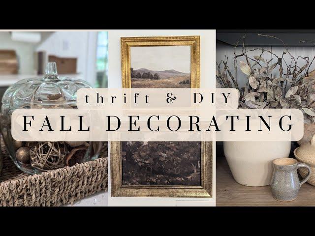 FALL Thrift & DIY //  Fall Decorate with Me // Low-Key Fall Decorating