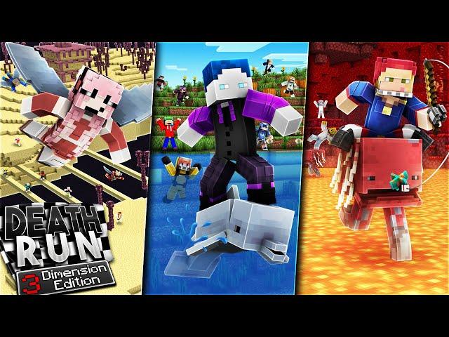 150 SPIELER HARDCORE MINECRAFT TRIO DEATHRUN (3 DIMENSIONEN)