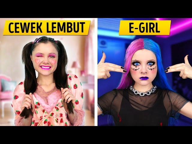 CEWEK E-GIRL vs. CEWEK LEMBUT saat Nenek Datang Berkunjung – Musikal keluarga oleh Dunia La La