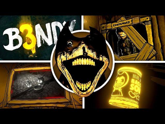 Bendy: Secrets of the Machine - New UPDATE Secrets & ALL Endings (Bright Mode Showcase)