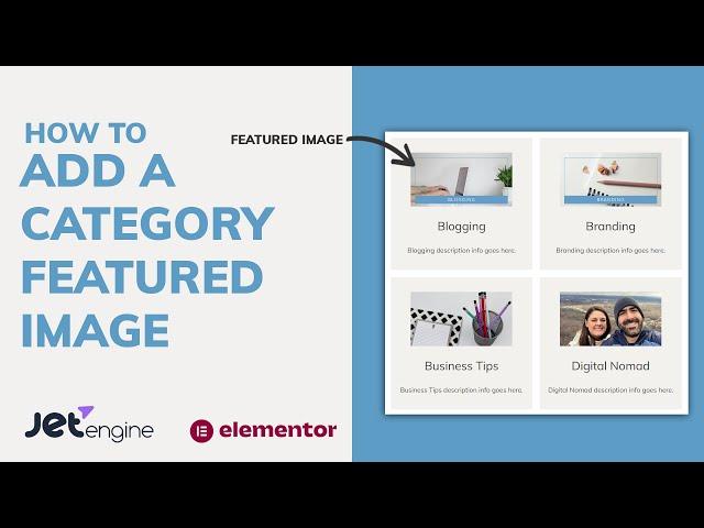 How To Add A Category Featured Image (JetEngine & Elementor Pro)