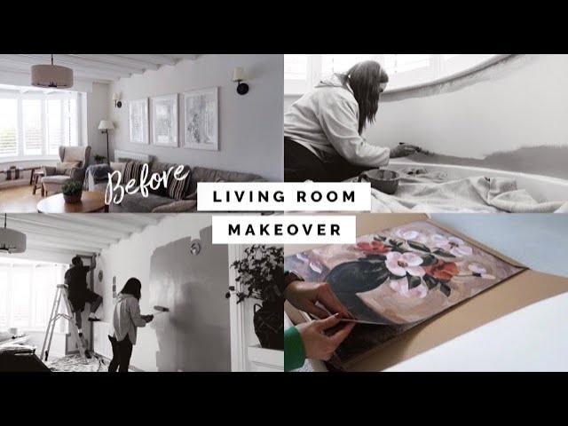 LIVING ROOM MAKEOVER | COLOUR DRENCHING AND NEW ARTWORK | QUICK AND EASY PROJECT TO TRANSFORM A ROOM