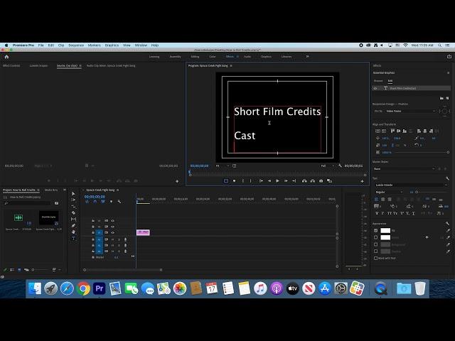 How to Make Rolling Credits in Adobe Premiere Pro 2020