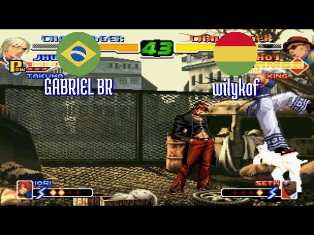 FT5 @kof2000: GABRIEL BR (BR) vs wilykof (BO) [King of Fighters 2000 Fightcade] Jun 19