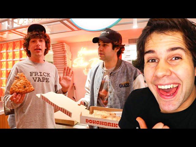 I TRIED DAVID DOBRIK'S PIZZA!!