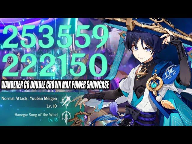 Wanderer C6 Double Crown The True God Max Power Showcase - 1.6 Million DMG Combo 3.3 12-3 13s