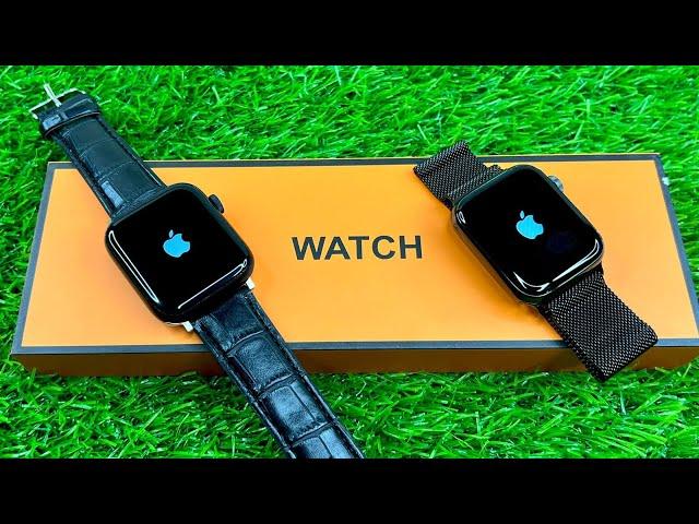 Apple Logo Watch Stainless Steel | Wireless Charging | SmartWatch | Tech Hunk Store