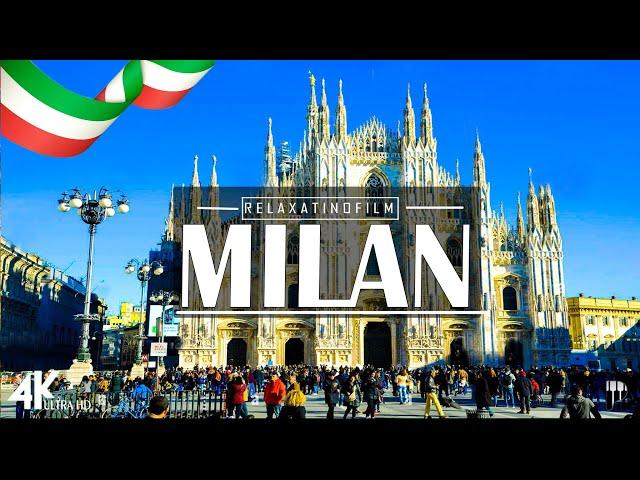 Beautiful Milan 4K • Relaxing Italian Music, Instrumental Romantic • Video 4K UltraHD