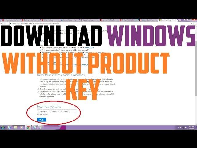 Download Windows From Microsoft Without Product Key