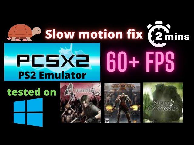 Pcsx 2 slow motion and low fps fix | Progech