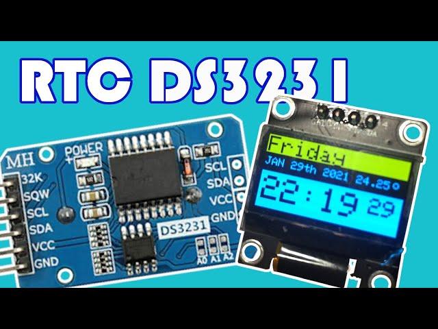 How to use DS3231 RTC module to build OLED clock